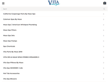 Tablet Screenshot of partsforvitaspa.com